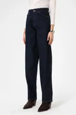 Antioch Dark Blue Women's High-Waisted Jeans