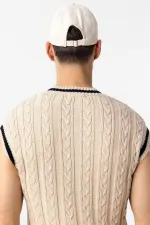 Chapeau brodé Antioch Ecru pour homme