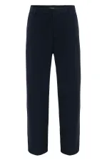 Pantalon ample taille haute bleu marine Antioch pour homme