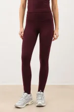 Leggings taille haute bordeaux Antioch
