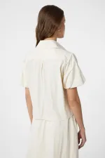 Chemise à manches ballon Antioch Stone pour femme