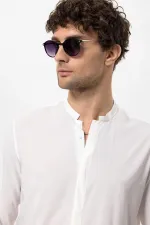 Antioch White Men's Long-Sleeve Shirt