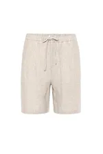 Antioch Taş Keten Karışımlı Erkek Şort