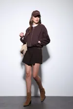 Veste courte Antioch Coffee pour femme