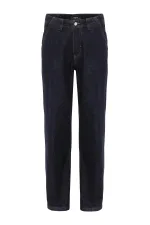 Jean Antioch bleu marine foncé coupe décontractée pour homme