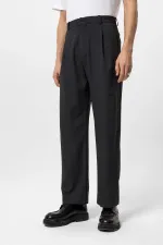 Pantalon ample taille haute anthracite Antioch pour homme