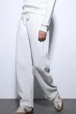 Pantalon de survêtement Antioch Ecru Basic à jambes droites pour femmes