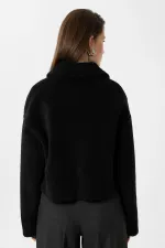 Antioch Siyah Kadın Yumuşak Dokulu Mont