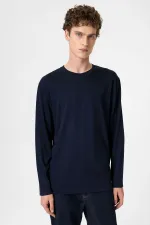 Antioch Navy Blue Relaxed Fit Basic Men's T-Shirt