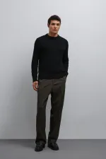 Antioch Black Textured Knit Men's Sweater