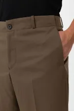 Antioch Khaki High Waist Straight Fit Men's Trousers
