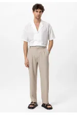 Pantalon ample taille haute pour homme Antioch Stone