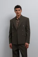 Antioch Haki Kruvaze Erkek Blazer Ceket Antioch Haki Kruvaze Erkek Blazer Ceket