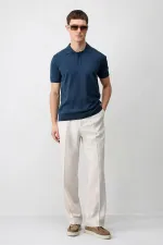 Antioch İndigo Comfort Slim Polo Yaka Erkek Triko T-Shirt