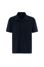 Antioch Navy Regular Fit Polo Collar Men's T-Shirt