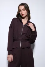 Ensemble pantalon large à ceinture Antioch Plum