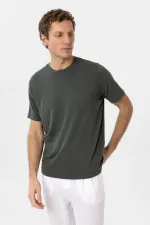 Antioch Khaki Regular Fit Basic Men's T-Shirt