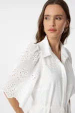 Antioch White Women's Lace Embroidered Dress
