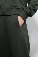 Antioch Koyu Haki Kapüşonlu Eşofman Takım