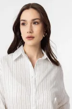 Antioch White Striped Women's Shirt