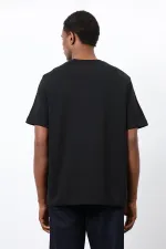 Antioch Siyah Regular Fit Basic Erkek T-Shirt