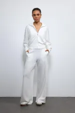 Ensemble de survêtement rayé à jambes larges Antioch Off-White