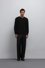 Antioch Black Textured Men's Sweater