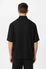 Chemise décontractée pour homme Antioch en lin mélangé noir