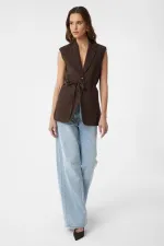 Antioch Coffee Belted Women's Vest