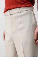 Pantalon homme Antioch beige coupe décontractée avec ceinture