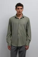 Antioch Khaki Relax Fit Men's Shirt