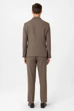 Costume classique pour homme Antioch Coffee, coupe ajustée