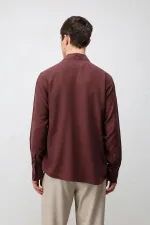 Antioch Bordo Teknik Regular Fit Erkek Gömlek