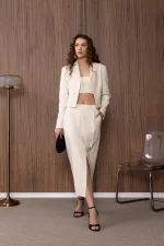 Jupe crayon fendue Antioch Off-White pour femme