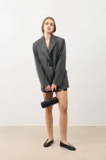 Antioch Grey Double-Breasted Women's Blazer