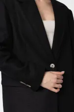 Antioch Black 100% Linen Women's Blazer Jacket