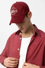 Chapeau brodé Antioch Burgundy pour homme