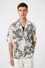 Antioch Grey Patterned Men's Shirt