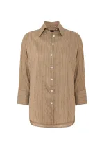 Antioch Camel Striped Women's Shirt
