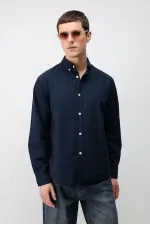 Antioch Lacivert Relax Fit Erkek Gömlek