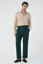 Chemise à manches longues beige clair Antioch pour homme