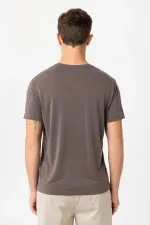 T-shirt homme Antioch Coffee coupe classique en tissu technique modal