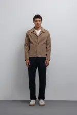 Antioch Bej Süet Erkek Klasik Ceket