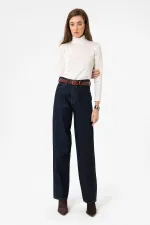 Antioch Dark Blue Women's High-Waisted Jeans