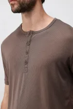 T-shirt homme à col boutonné Antioch Coffee