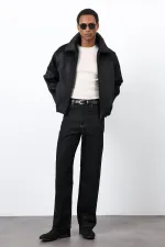 Antioch Siyah Yumuşak Dokulu Erkek Mont