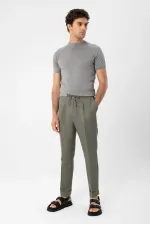 Antioch Gri Melanj Bisiklet Yaka Triko T-Shirt