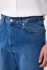 Antioch Açık Mavi Yüksek Bel Relaxed Fit Erkek Kot Pantolon