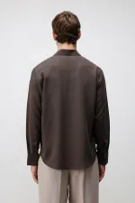 Antioch Light Brown Technical Regular Fit Men's Shirt