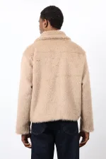 Antioch Bej Yumuşak Dokulu Erkek Mont